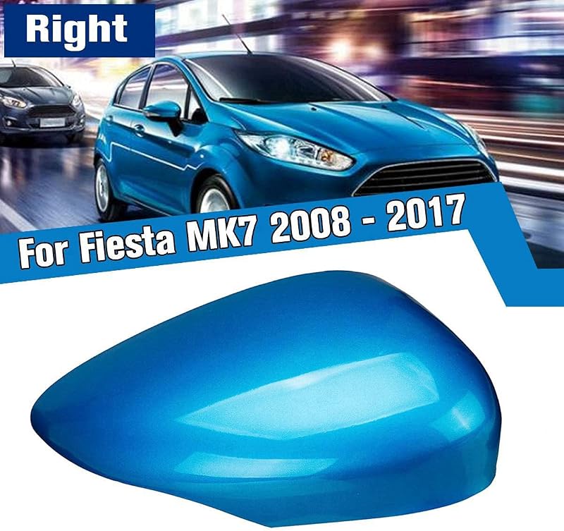 Micvtve Visszapillantó Tükör Burkolat Ford Fiesta MK7 2008-2017 Kék Színű Csere Fedél Autóalkatrész