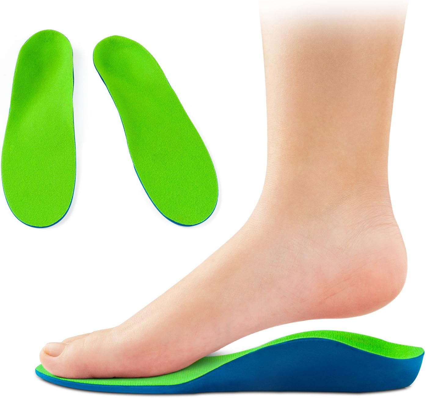 High Arch Support Orthotic Shoe Insoles Cup Cushioned Inserts for Men Women High Shoes Foot Development, Flat Foot Insoles for Flat Feet