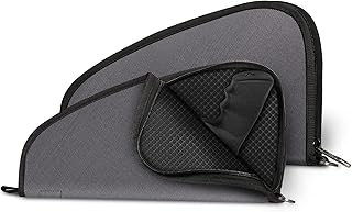 Sponsored Ad - FINPAC Pistol Rug Case, Tactical Firearm Cover Soft Gun Storage Pouch with D-Ring & Padded Lining for Compa...