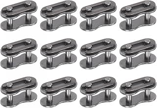 uxcell 16Pcs Chain Master Connector Link Roller, 5/16" Pitch Carbon Steel, Standard Connecting Split Links for 05B Chain