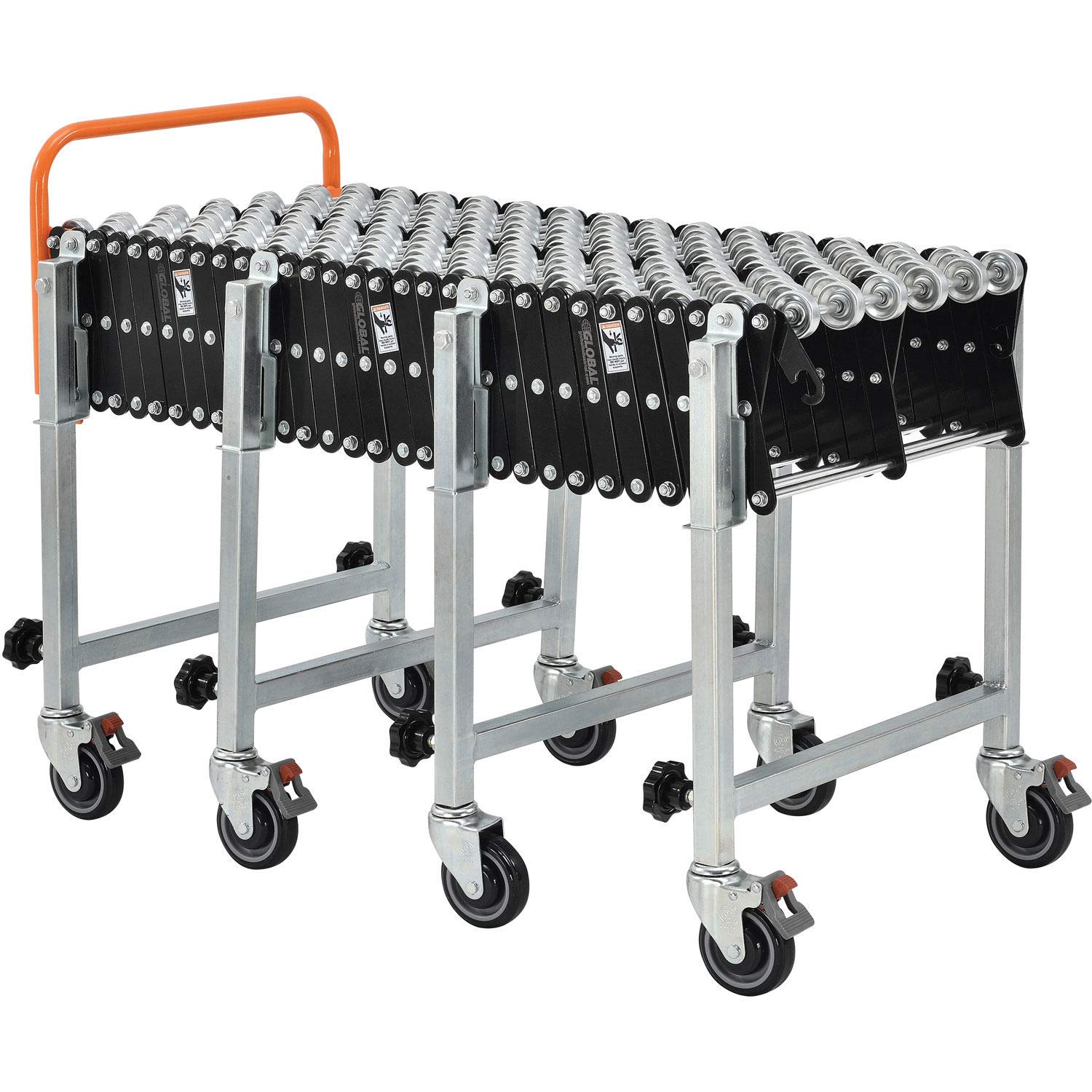3'3" to 12'10" Portable Flexible & Expandable Conveyor - Steel Skate Wheels - 18"W: Industrial & Scientific