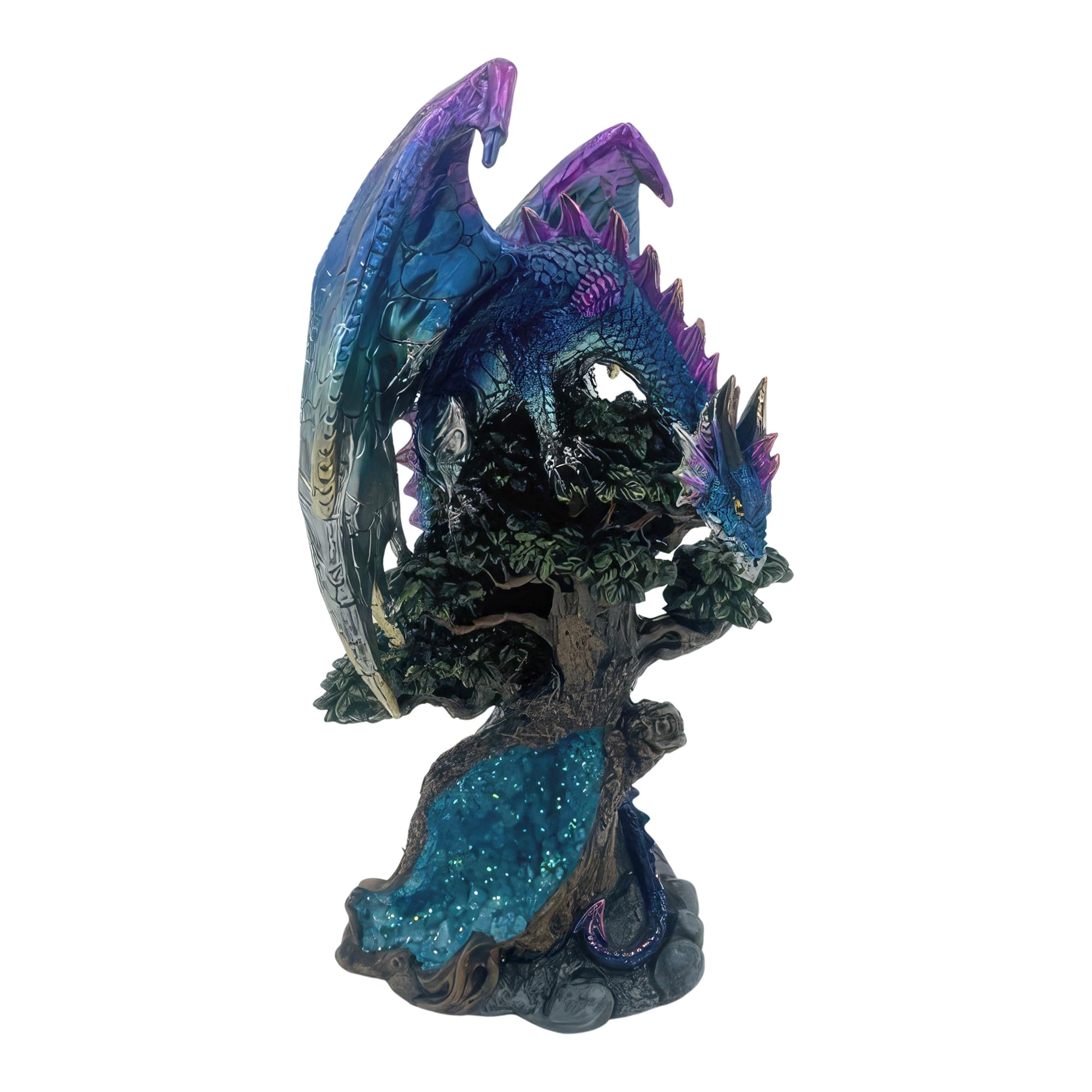 Figurine dragon bleu ICE ARMOR, une sculpture de 25,4 cm aux finitions soignées