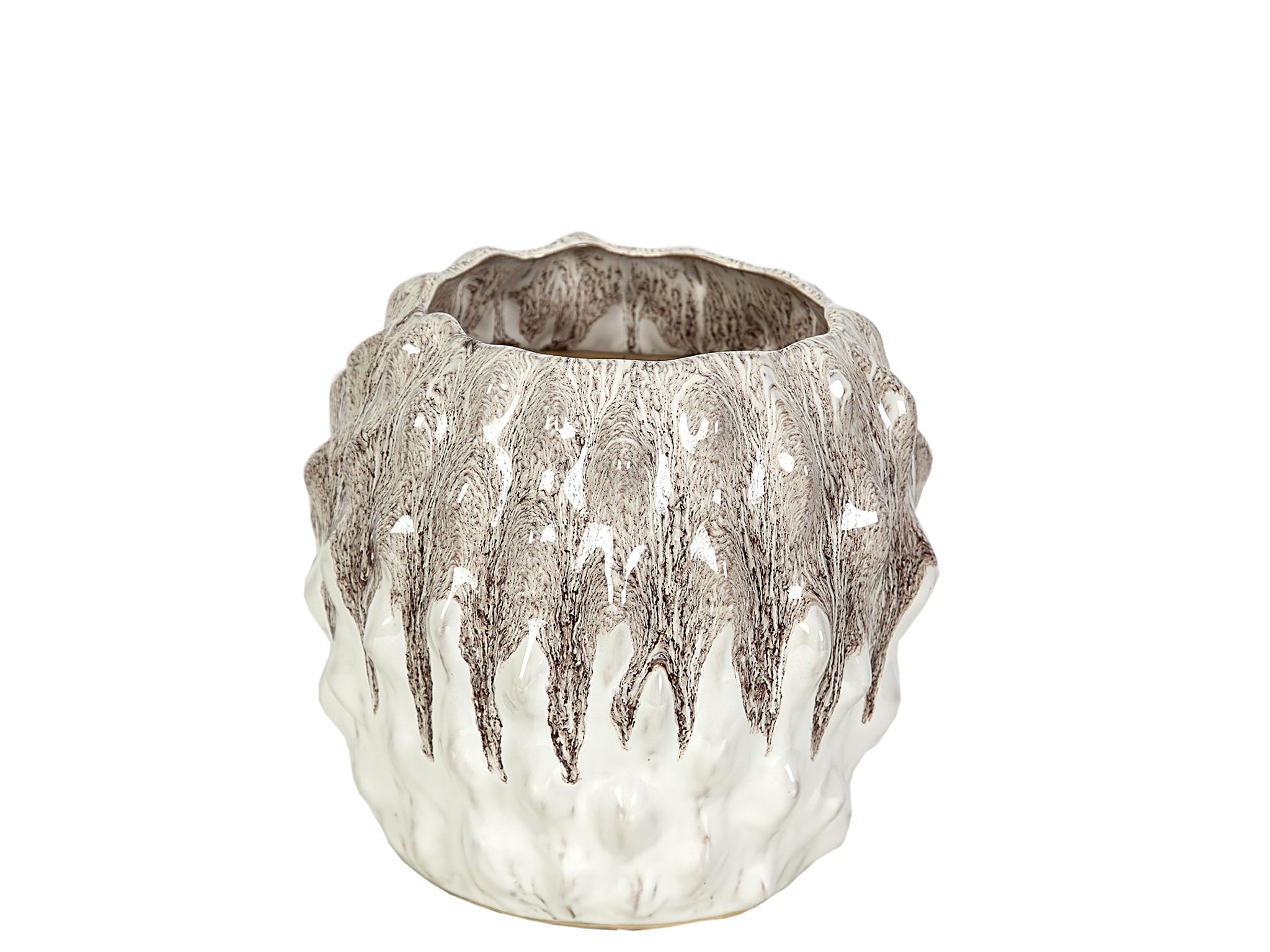 Maceta céramique beige blanche pour éviter les rayures et sublimer vos plantes