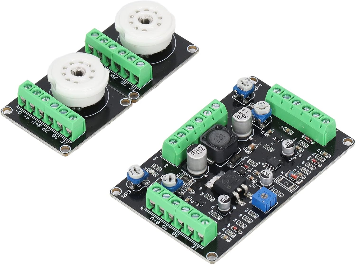 Hyuduo Electron Tube Drive Module, Dual Channel Level Indicator, DIY Set Kit for Audio, Instrument, with 1A Power, Suitable for DC 12V Supply, Indicator Equipment, High Brightness,