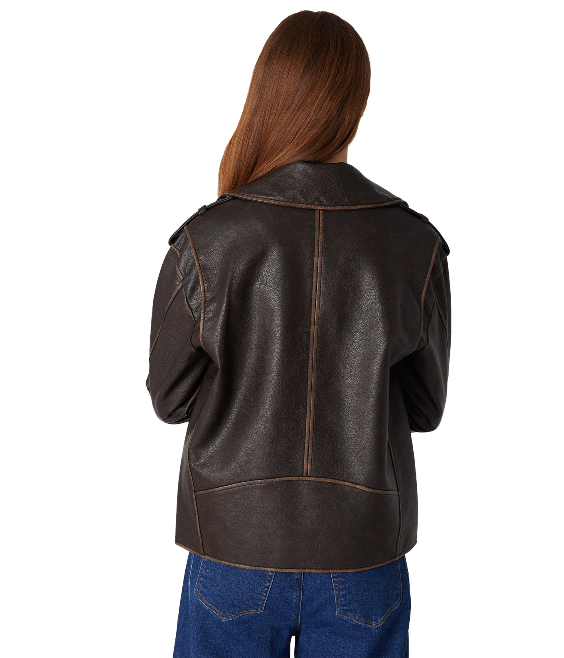 (取寄) ブランクニューヨーク レディース ビーガン レザー モト ジャケット Blank NYC women Vegan Leather Moto Jacket Brown Shop Vegan Leather Moto Jacket on Sale at BeyondStyle – Get 43