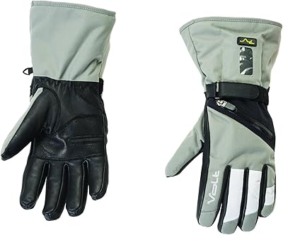Womenâ€™s Volt Heated Snow Gloves, Grey, Large