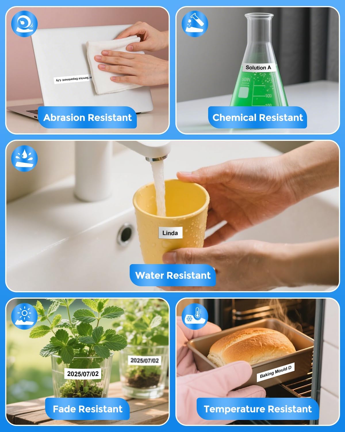 10 Pack TZe231 Compatible for Brother P-Touch TZe-231 TZ231 12mm 0.47" Black on White Laminated Label Tape Compatible for Ptouch PT-D220 PT-D200 PT-D210 PT-D400 PT-H100 PT-1230PC Label Makers