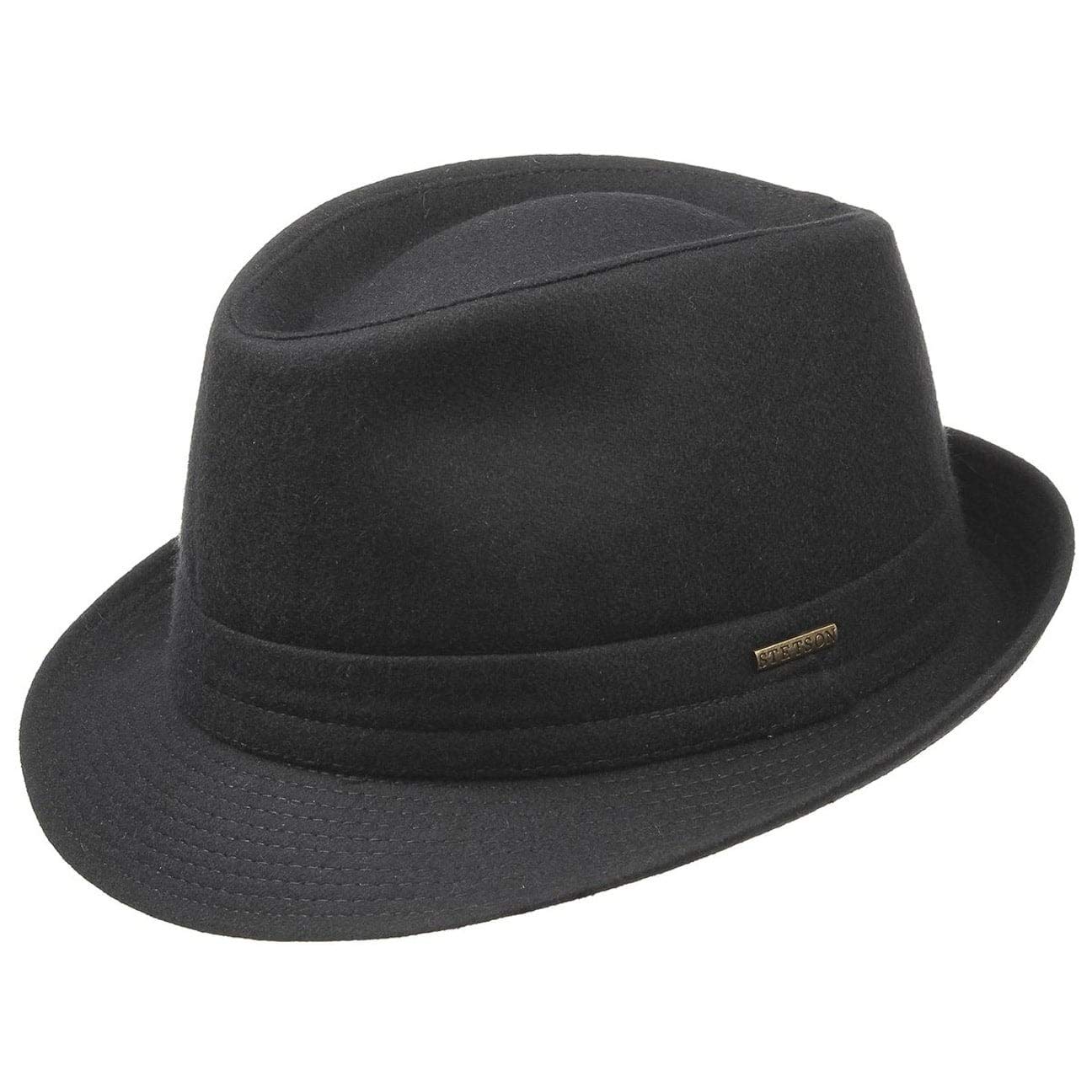 Stetson Benavides Trilby Feltro di Lana Cappello Invernale Teflon Made in Italy Donna Uomo Autunno Inverno