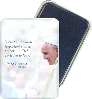 Pope Francis Inspirational Quote Refrigerator Magnet, 2.5 x 3.5 inches, Matte Finish, Rounded Corners