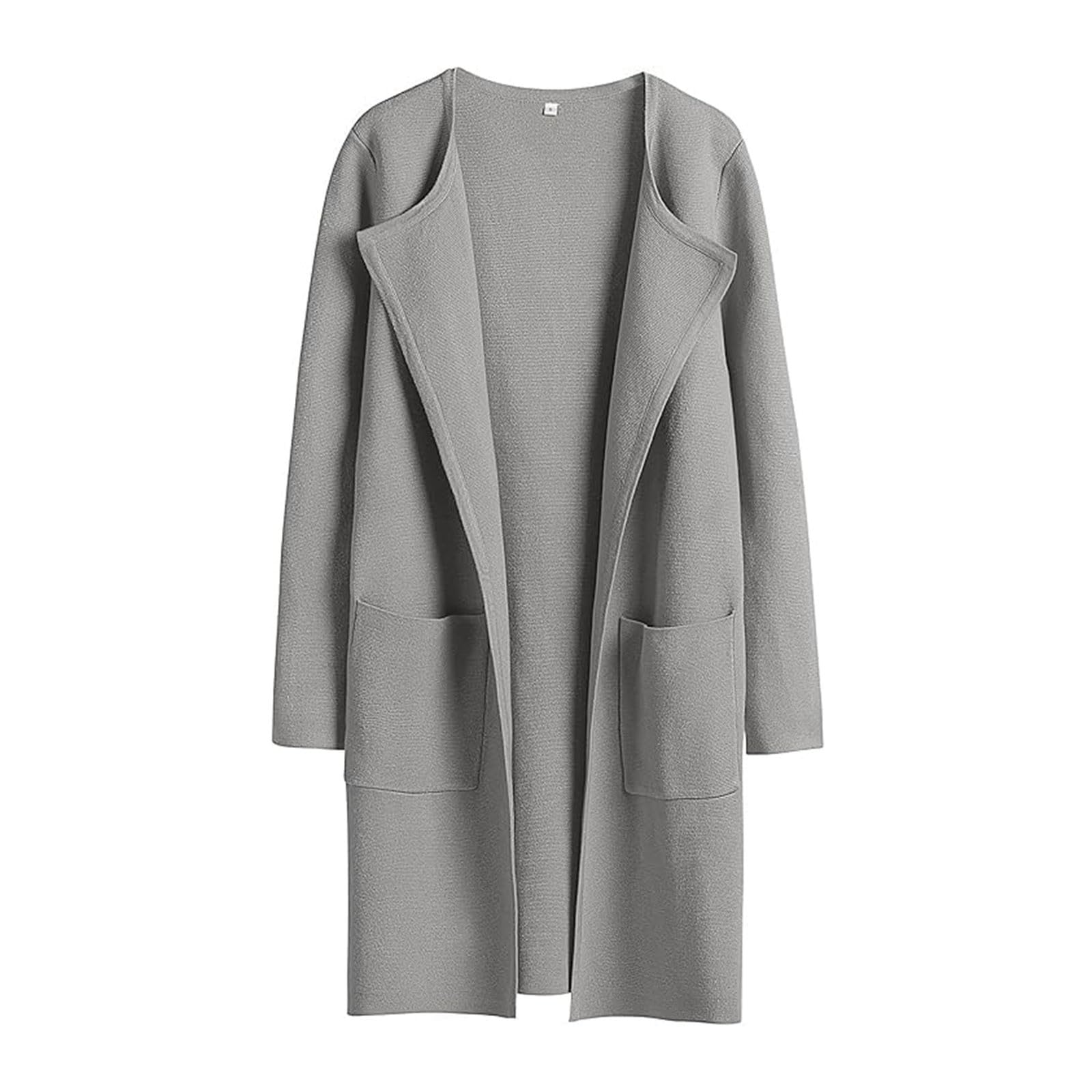 Womens Cardigan Sweater Open Front Knit Long Wool Coats Dressy Casual Trench Jacket Winter Coat 2025 Fall Outfits