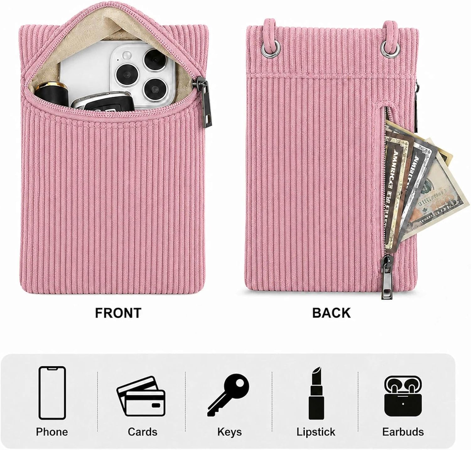Small Crossbody Women Cell Phone Purse Wallet Bag With Shoulder Strap image 5