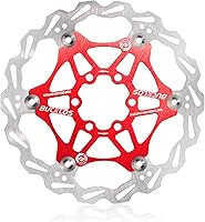 Vista 7 de BUCKLOS Rotor de freno de disco flotante de 6.299 in, 7.087 in y 7.992 in, rotores de frenos MTB de acero inoxidable con 6 pernos, rotor de disco