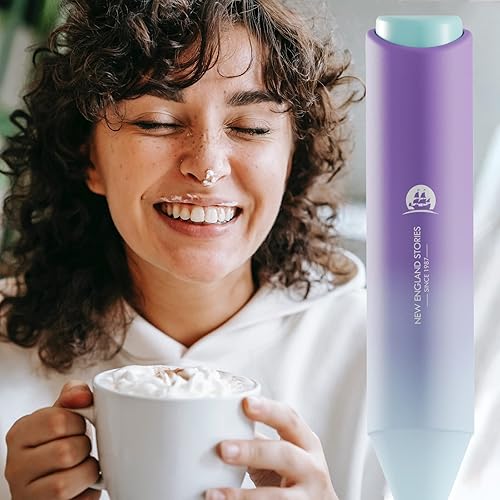 Miniatura 6 de Espumador de leche potente de mano, mini batidor mezclador de bebidas para café, capuchino, café con leche, matcha, chocolate caliente, sin soporte,