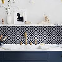 Vista 65 de Alwayspon Adhesivos de transferencia de azulejos de vinilo esmerilado para despegar y pegar, calcomanías autoadhesivas para azulejos de pared