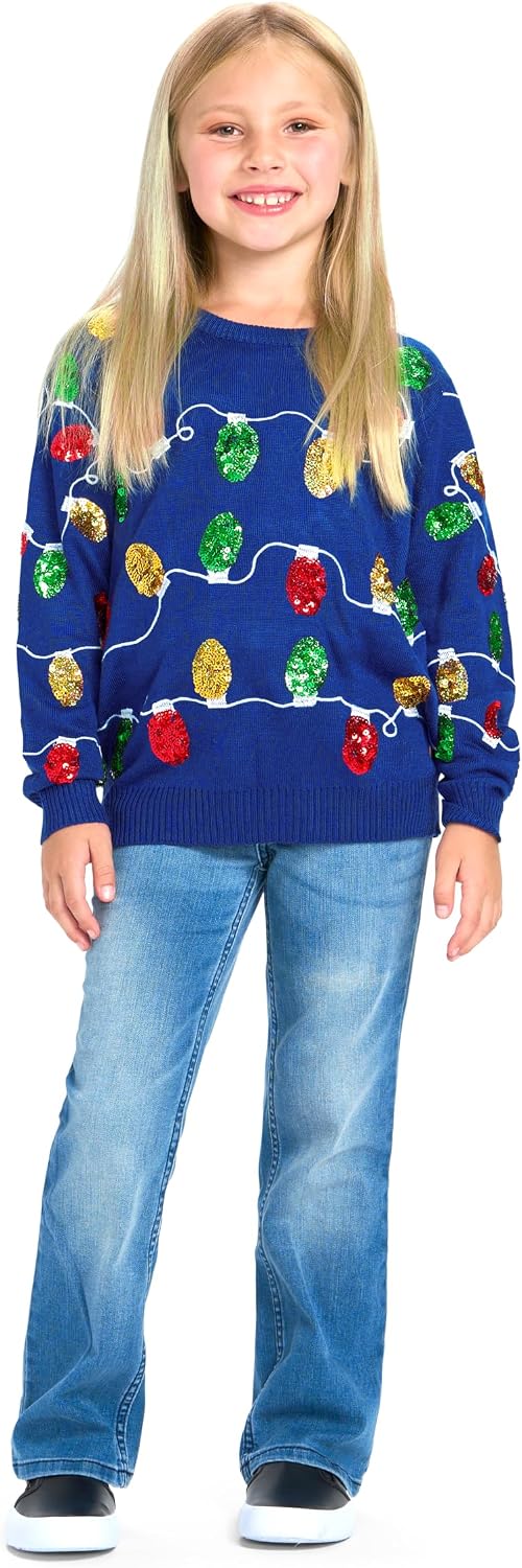 Tipsy Elves Christmas Sweaters for Kids - Children's Cute and Tacky Ugly Pullovers for Boys and Girls Youth Holiday Knitwear