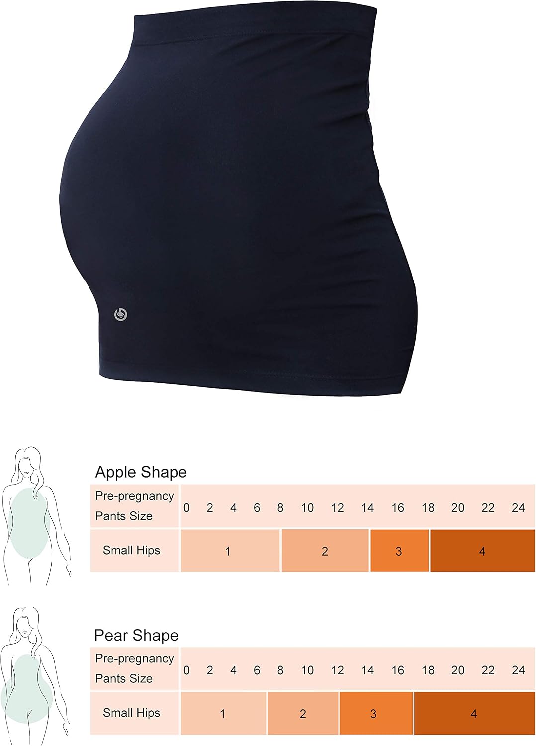 BUBBLELIME Women's Pregnancy Belly Band Soft Breathable Maternity Support for All Stages of Pregnancy and Postpartum