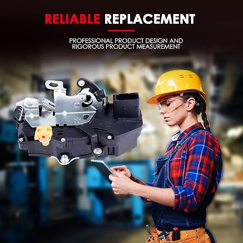 Miniatura 6 de CCIYU Actuador de cerradura de puerta compatible 2007-2009 para Cadillac, para Chevrolet, para GMC, para Escalade Avalanche Silverado Suburban Tahoe