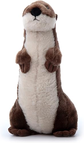 Miniatura 2 de The Petting Zoo Animal de peluche de nutria de río, regalos para niños, animales salvajes del zoológico Onez, juguete de peluche de nutria de río de