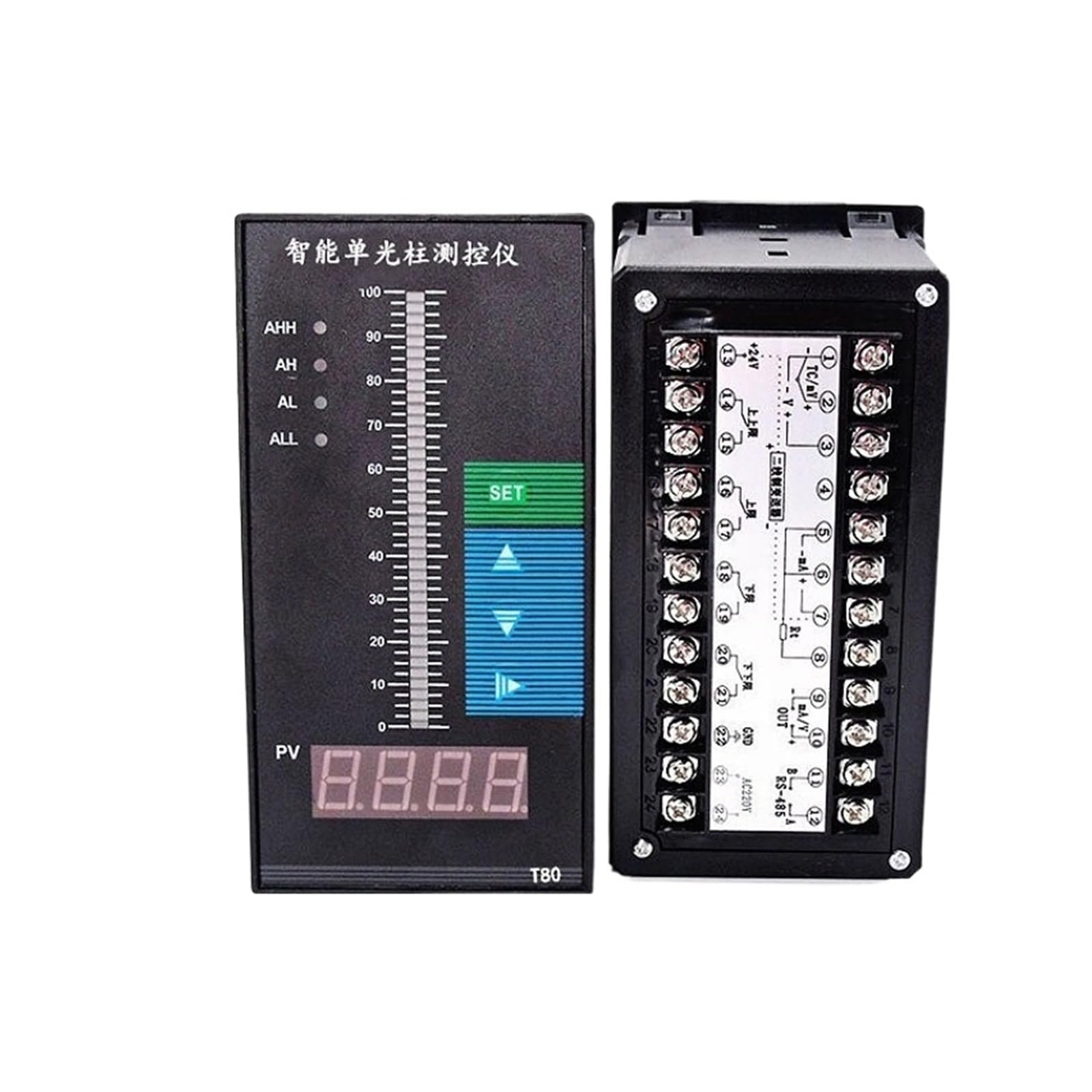 Indicateur de Niveau de Liquide T804, contrôleur d'affichage numérique, Alarme de Piscine d'incendie(Double Light Column Measurement and Control instru)