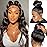 Aaliweya 360 HD Full Lace Frontal Wig Body Wave 360 Lace Front Wig Human Hair for Women 180 density Pre Plucked Glueless Lace Wigs True to Length Can Make Bun And High Ponytail Nautral Black 18Inch