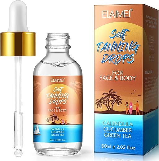 Self Tanning Drops for Body – Face Tanning…