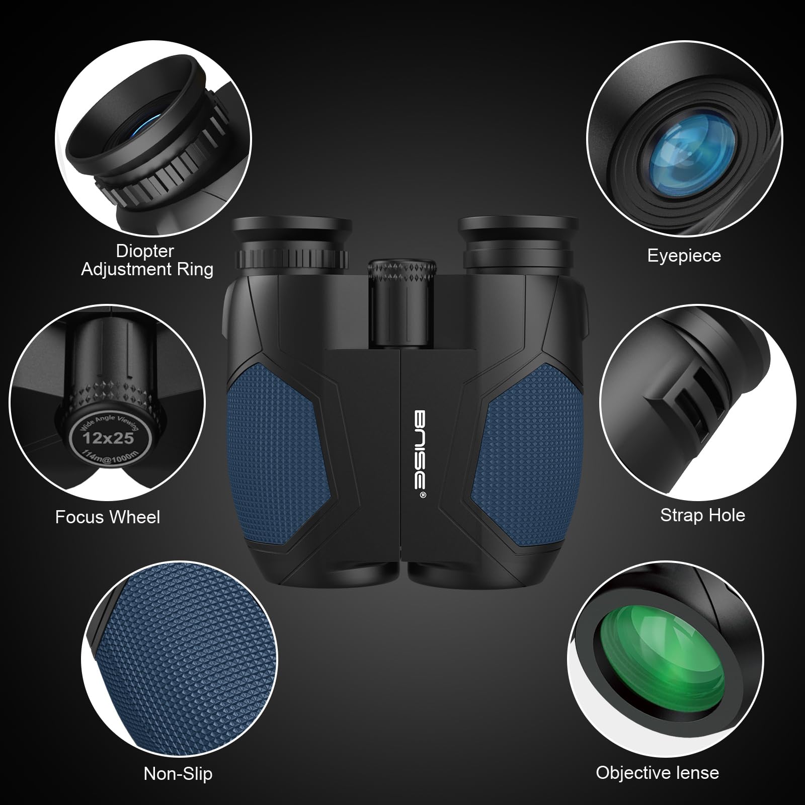 Binocolo 12x25 Compatto - Perfetto Per Birdwatching, Concerti E Sport - Foto 7