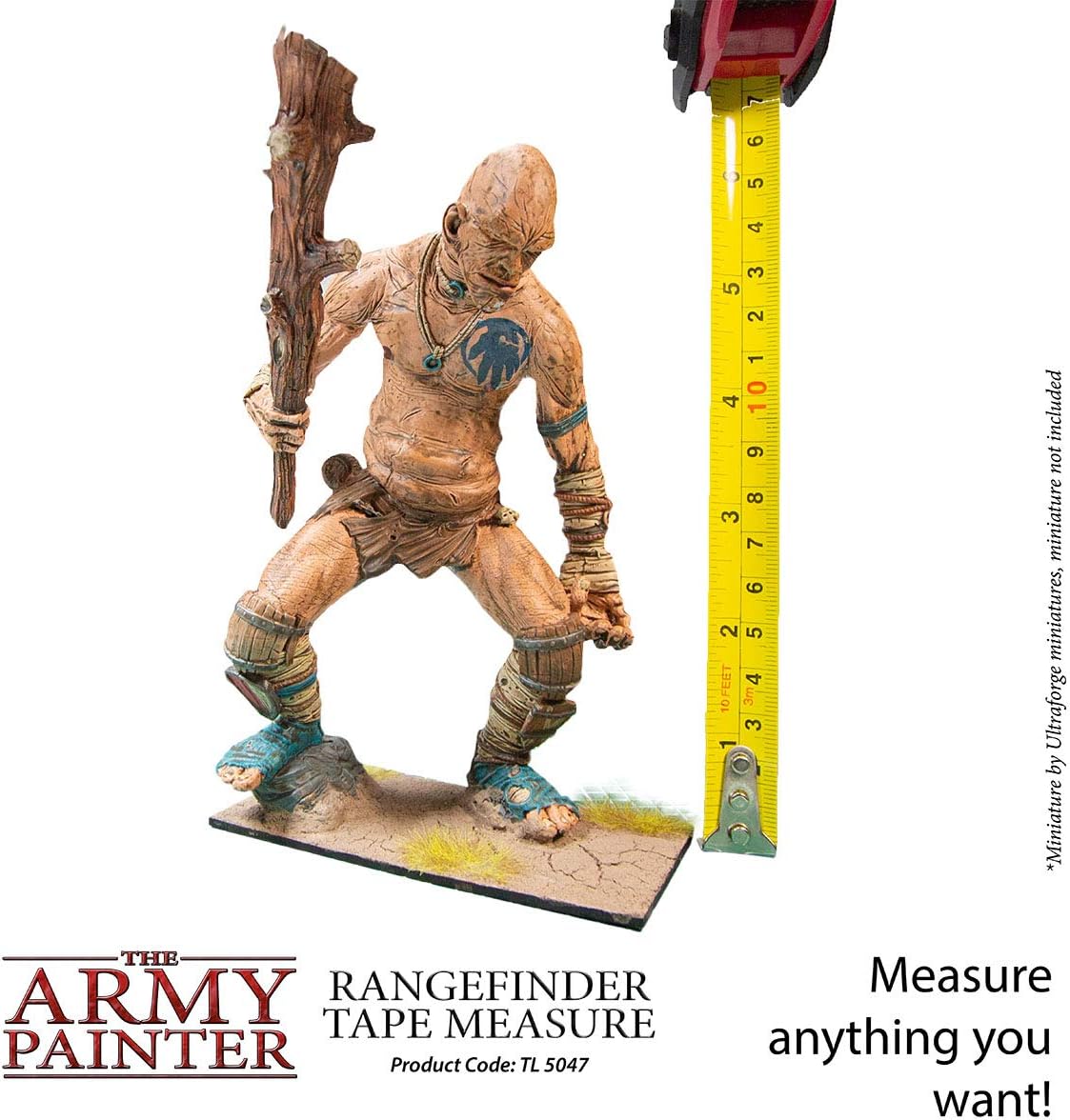 The Army Painter 10 ft Measuring Tape Retractable - Small Metric Tape Measure and Millimeters Tape Measure Fractions
