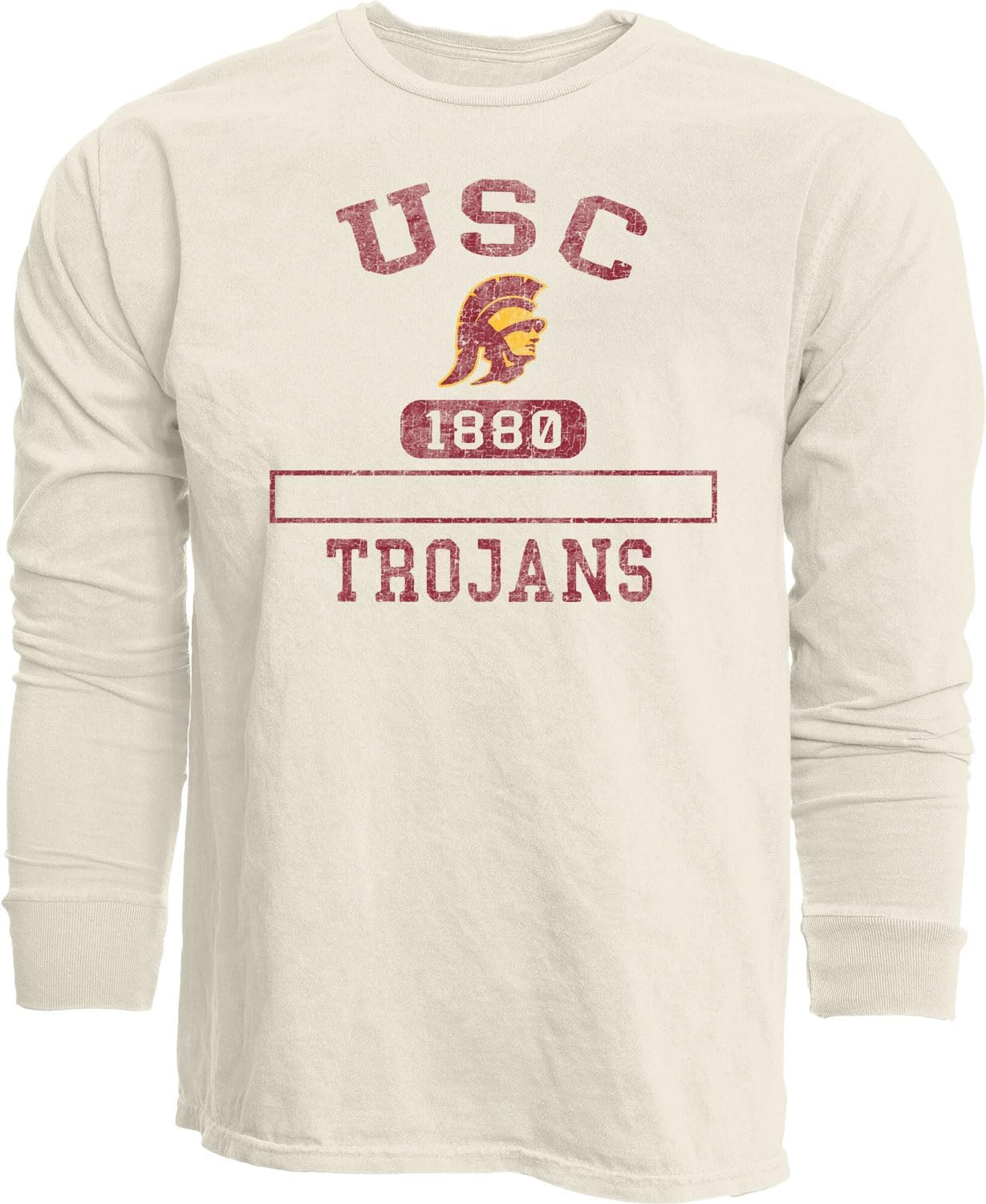 Blue 84 NCAA Unisex-Adult NCAA Officially Licensed Long Sleeve T-Shirt Ivory Dyed Ringspun - Image 3