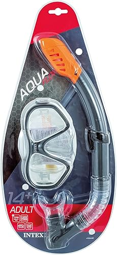 Miniatura 8 de Intex Juego de máscara de buceo Reef Rider y fácil flujo para mayores de 14 años, los colores varían