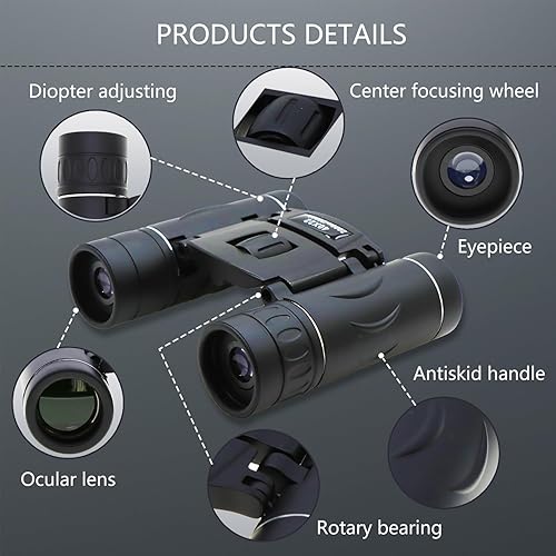 Miniatura 6 de BLACKICE 40X22 Compact Binoculars for Adults, High Powered Mini Pocket Binoculars, Waterproof Small Binoculars for Bird Watching, Hunting, Concert,