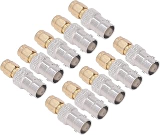 Coax Line Connector Set OFC RF Coax Cable Adapter Wide Application Firm Connection 10 Pieces for Radio