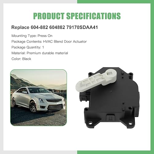 Miniatura 2 de SCITOO Reemplazo de actuador de puerta de mezcla de calentador HVAC para Honda para Accord 2003-2007 604-882 Palancas de puerta de mezcla de