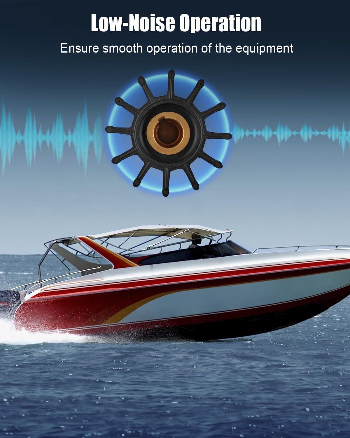 Water Pump Impeller Fit for Sherwood Johnson Jabsco Cummins Replace 17000K