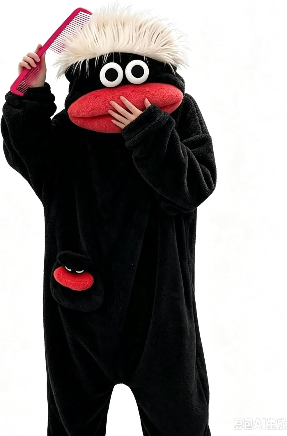 Big Mouth Monster Onesie Silly Monster Onesie Plush Onesie Cozy Loungewear