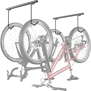 TORACK Overhead Bike Rack for Garage, Ceiling-Mounted Bicycle Storage Ho...