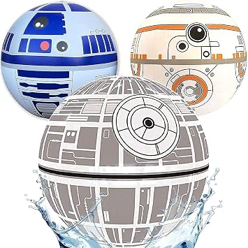 NINOSTAR Play Balls Set of 3 - Fun Indoor and Outdoor Gift, for Play/Room Decor/Party Decor/Pool Inflatable Water Toys