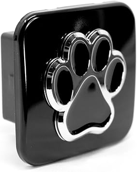 Bear Dog Paw Foot Hitch Cover Tube Plug Insert Fits 1.25 Receivers