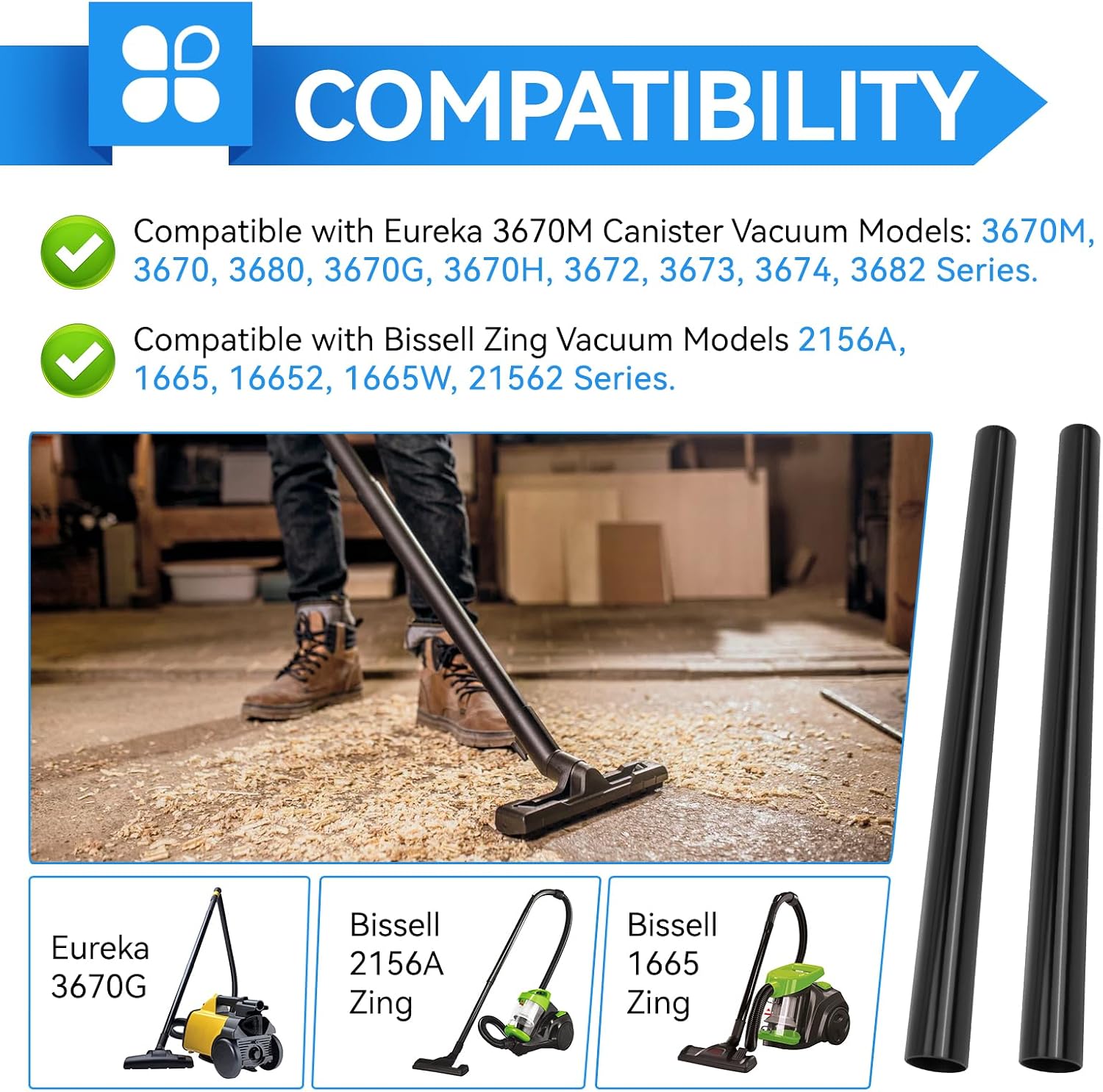Extension Wand Hose Replacement for Eureka 3670M Canister Vacuum