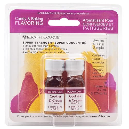 Candy & Baking Flavoring .125oz 2pkg-cookies y crema