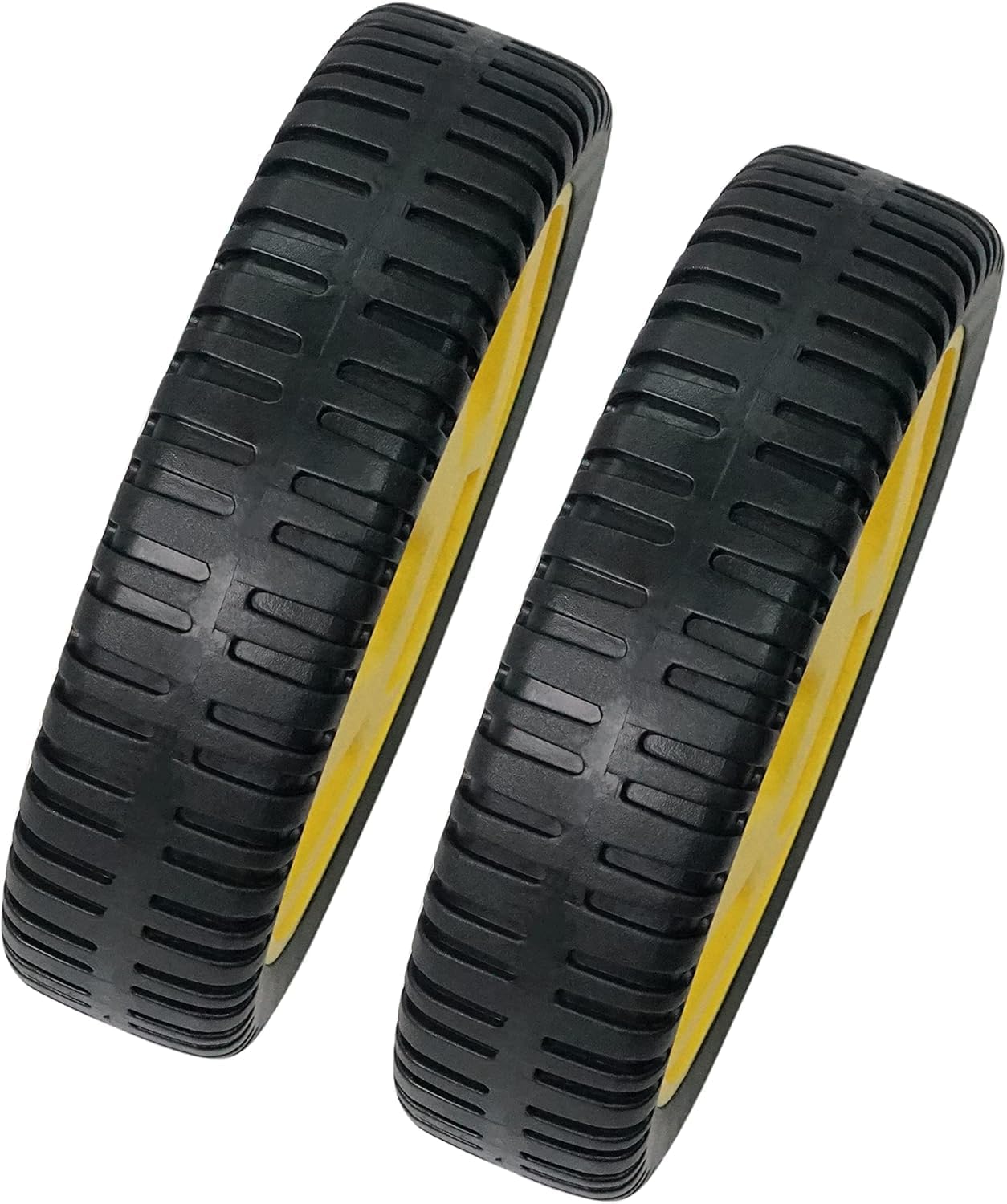 2pcs AM115138 Lawn Mower Wheel Fit for Oregon 72-115 AM115138 GY20630 for John Deere 14PB 14SB 14SE 14PT 14ST JA65 JX75 JE75