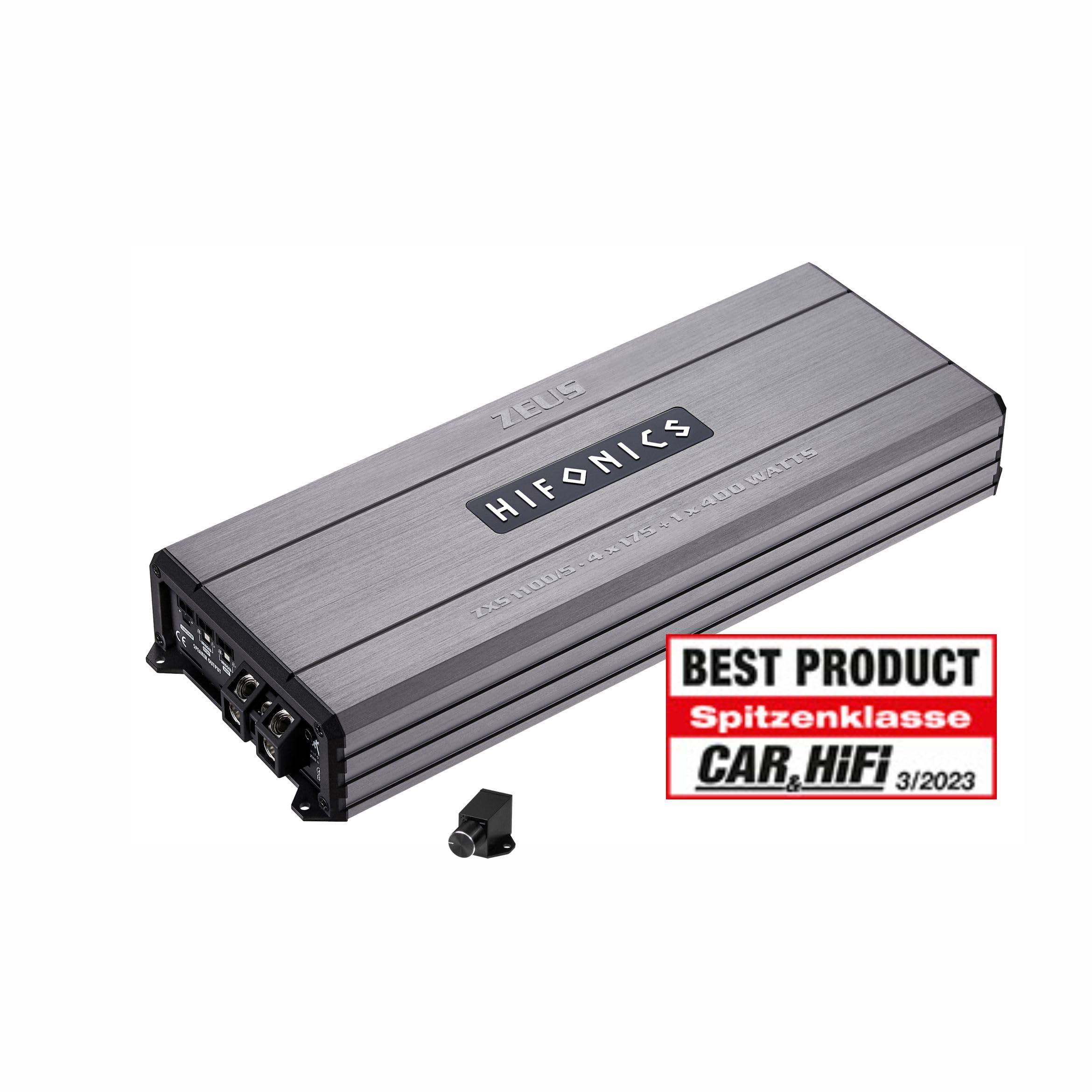 HiFonics ZXS1100/5 - Class D Digital 5-Kanal Compact Verstärker mit 1100W RMS | ZEUS STREET SERIE