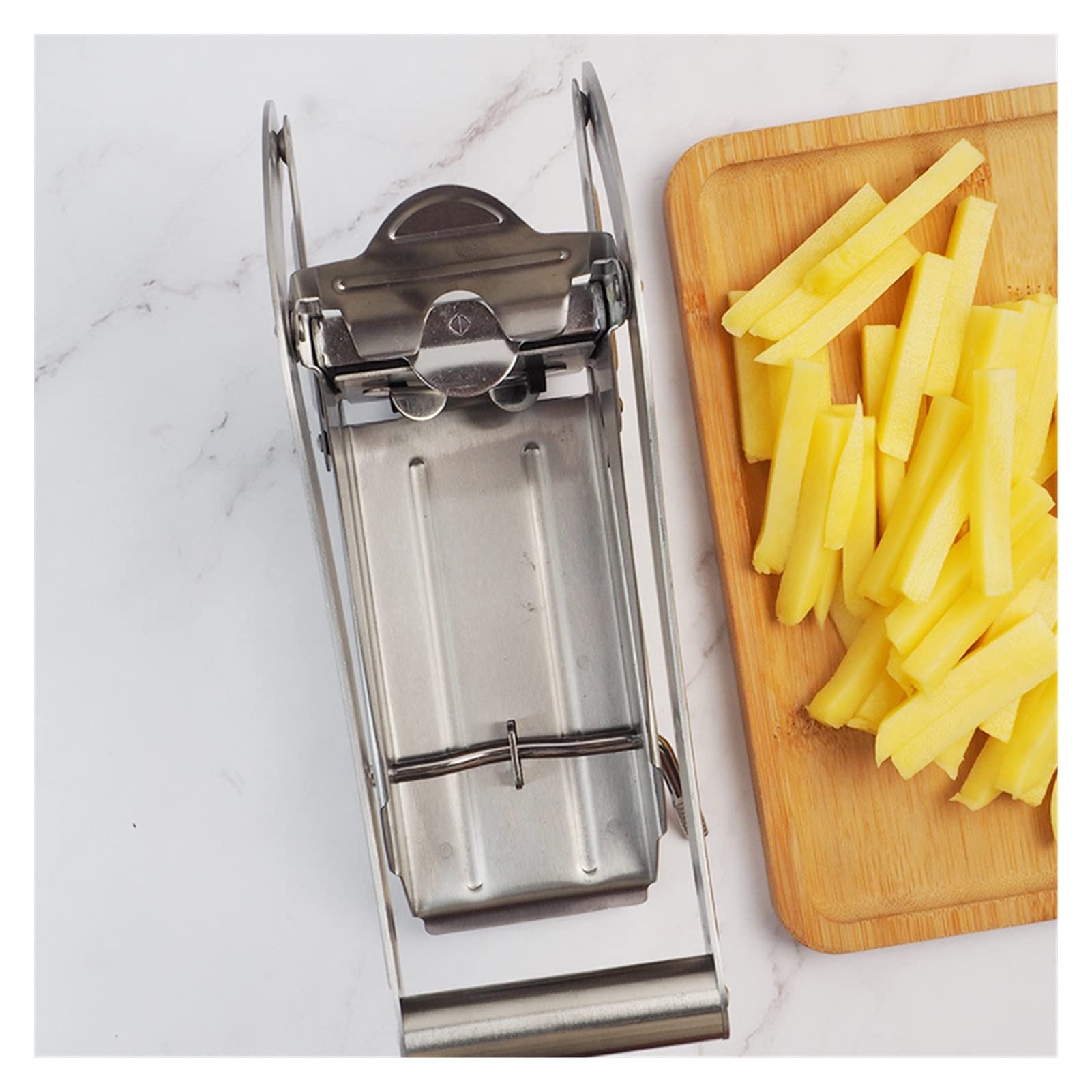 Kartoffelschneider French Fries Potato Vegetable Cutter Slicer Stainless Steel Potato Cutting Machine Chopper Kitchen Accessories Manual Processor Crinkle Cutter
