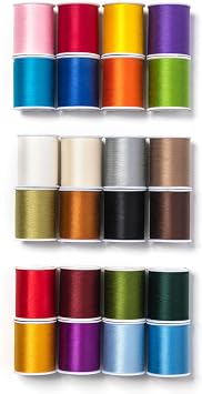 Superior Threads Multicolor Assorted Polyester Thread Set - 24 Spools