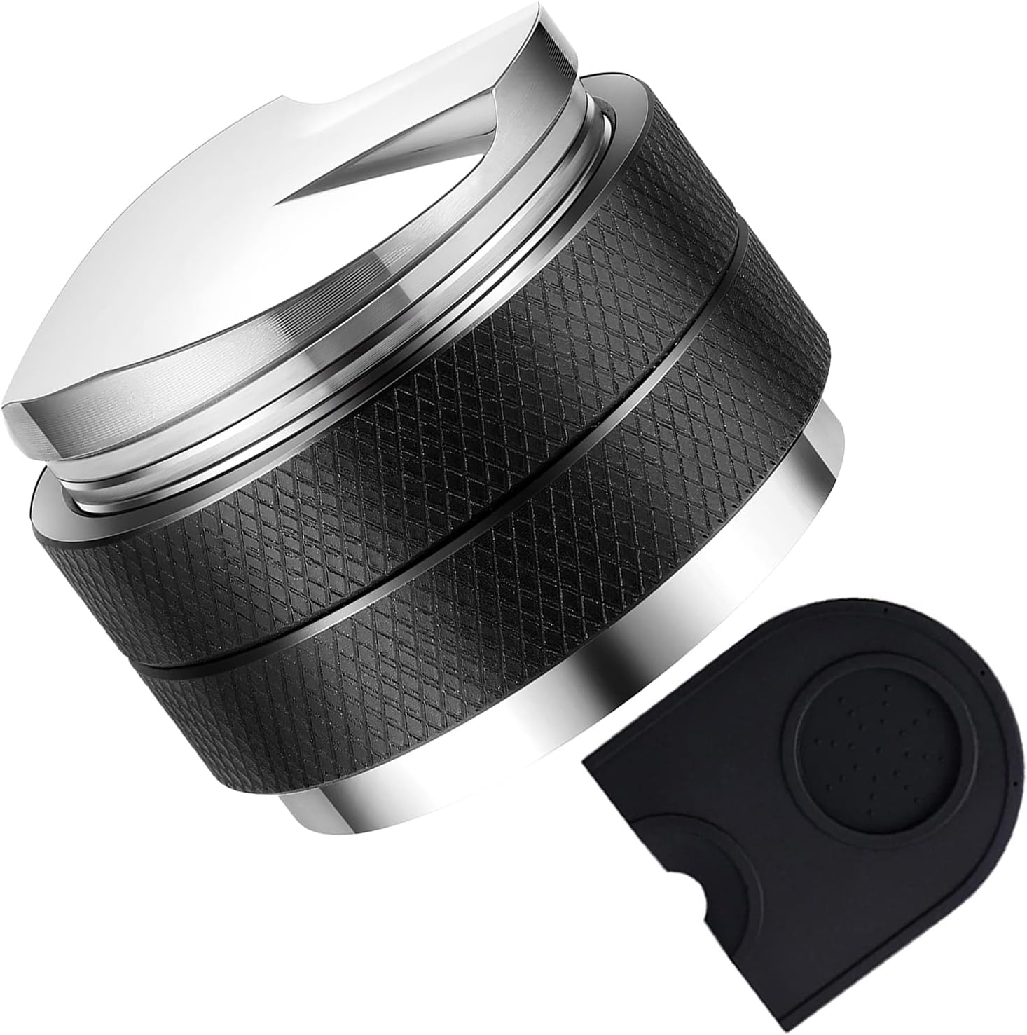 58mm Coffee Distributor & Tamper,Dual Head Coffee Leveler Fits for 58mm Breville Portafilter,Adjustable Depth Espresso Hand Tamper