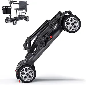 Engwe Lightweight Folding Mobility Scooter for Seniors & Adults, 24 Miles Range, 43.2 lbs, Travel-Friendly