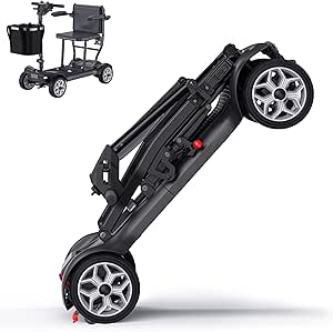 ENGWE Lightweight Folding Mobility Scooter for Seniors & Adults, 24 Miles Range, 43.2 lbs, Travel Friendly