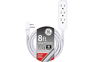 GE 8ft Extension Cord with Surge Protection