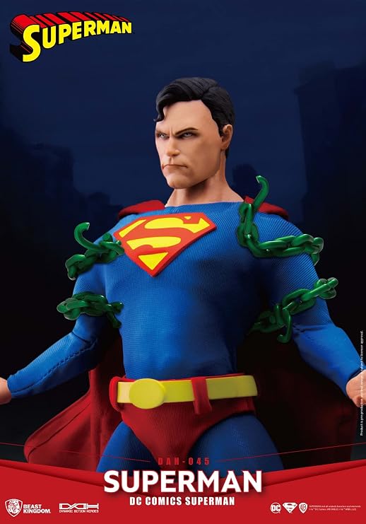 Beast Kingdom DC Comics: Superman DAH-045 Dynamic 8ction Action Figure, Multicolor