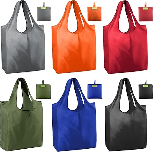 Vista 76 de BeeGreen Bolsa de viaje plegable reutilizable para regalo, bolsas de comestibles reutilizables, grandes regalos de vacaciones, bolsa de tela