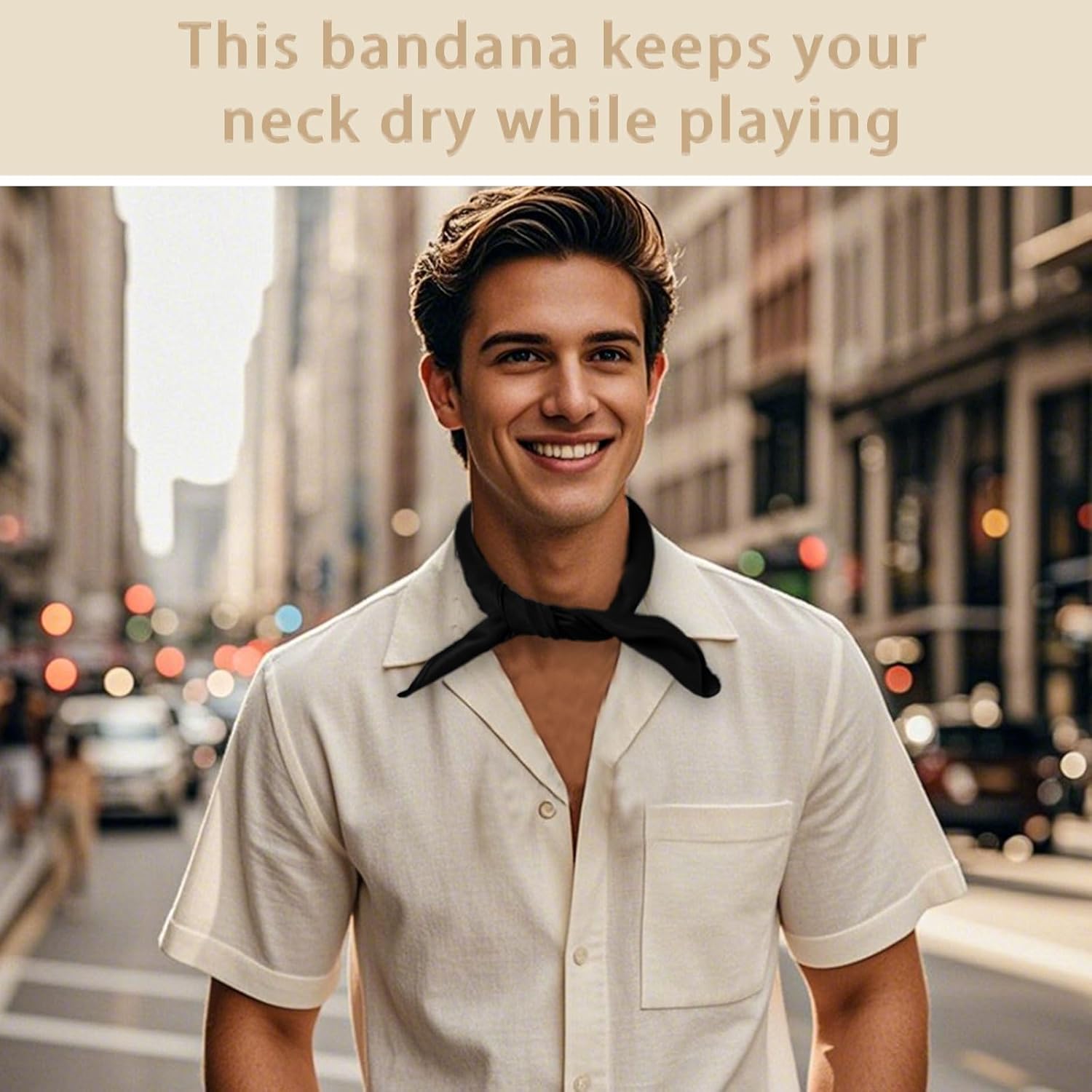 Bandanas for Men Women, 21.26" x 21.26" Solid Color Bandana Headband Scarf Handkerchief for Party Beach Exercising - Image 6